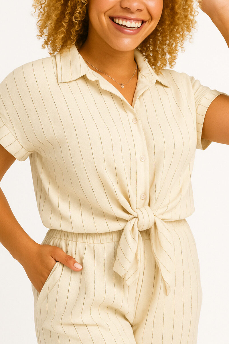 Premium Striped Lounge Co-ord Set – Effortless Elegance