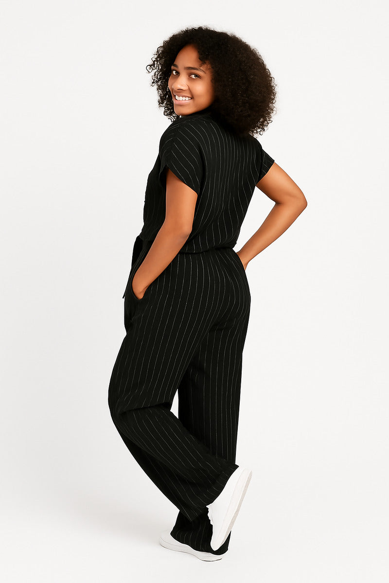 Premium Striped Lounge Co-ord Set – Effortless Elegance