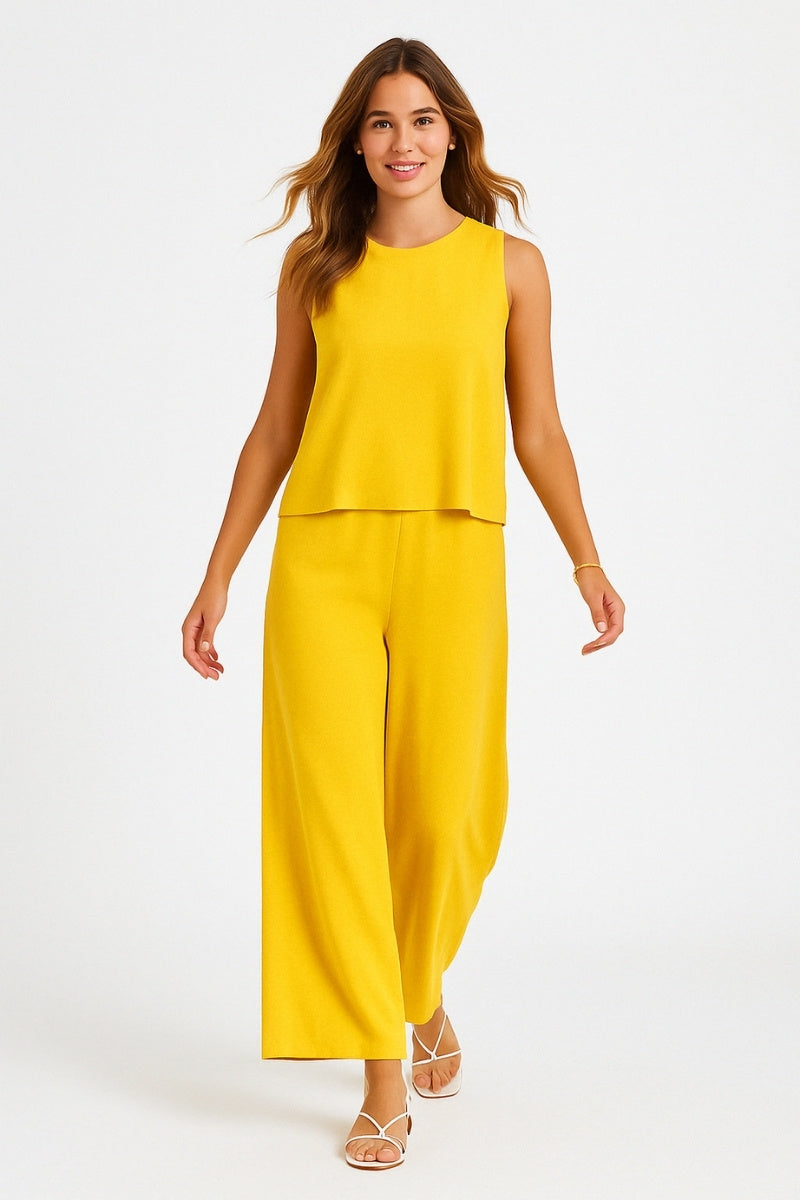 Chic Linen-Feel Two-Piece Set 1+1 Free