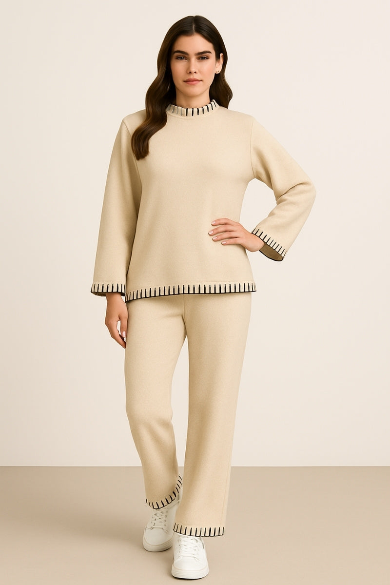 Beige Knit Co-ord