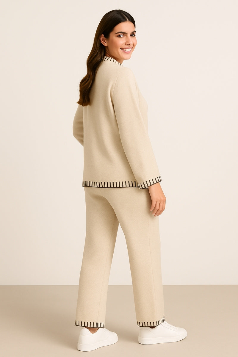 Beige Knit Co-ord