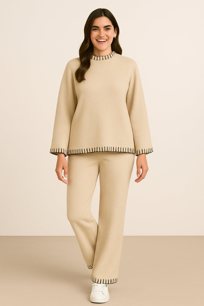 Beige Knit Co-ord