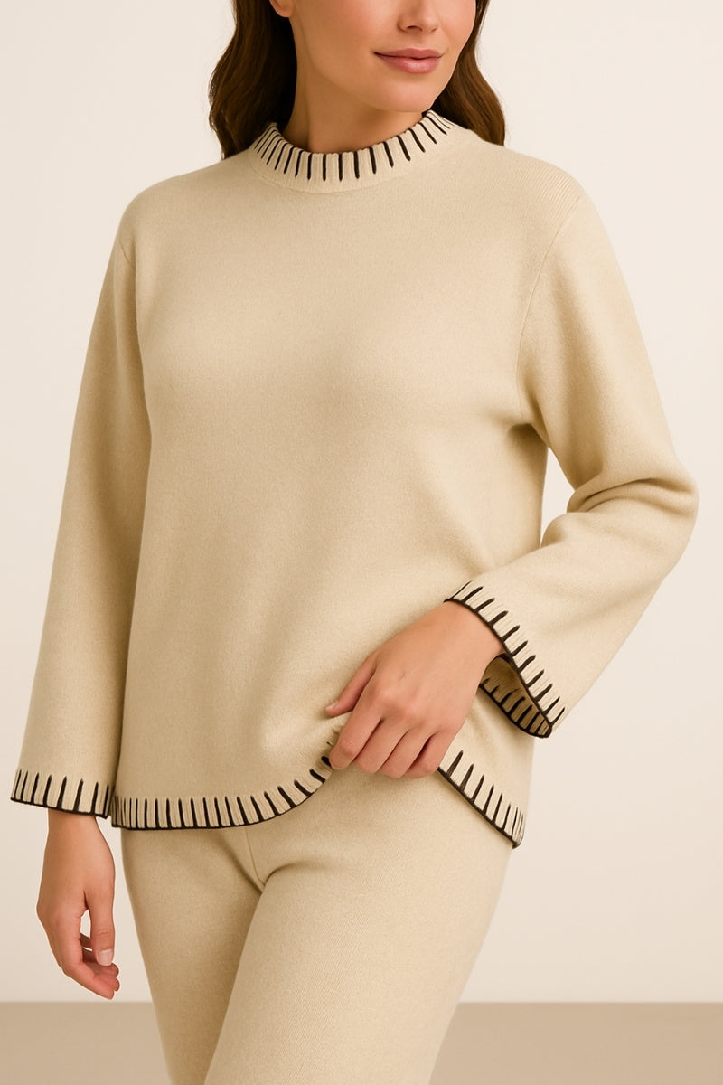 Beige Knit Co-ord