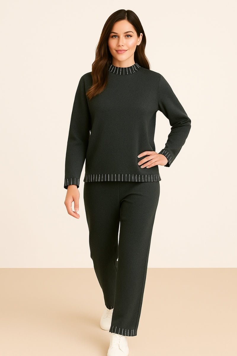 Knit Lounge Co-ord – Dark Grey
