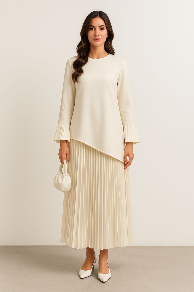 Pleated Elegance Co-Ord Set