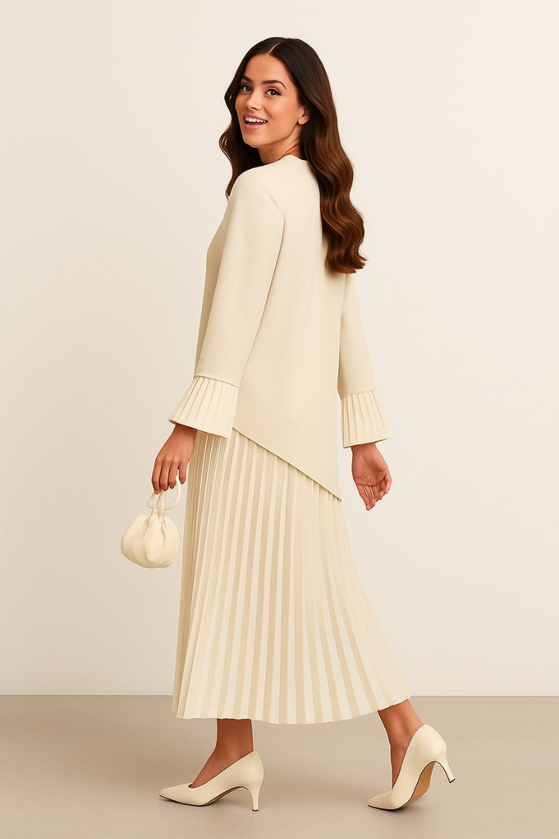 Pleated Elegance Co-Ord Set