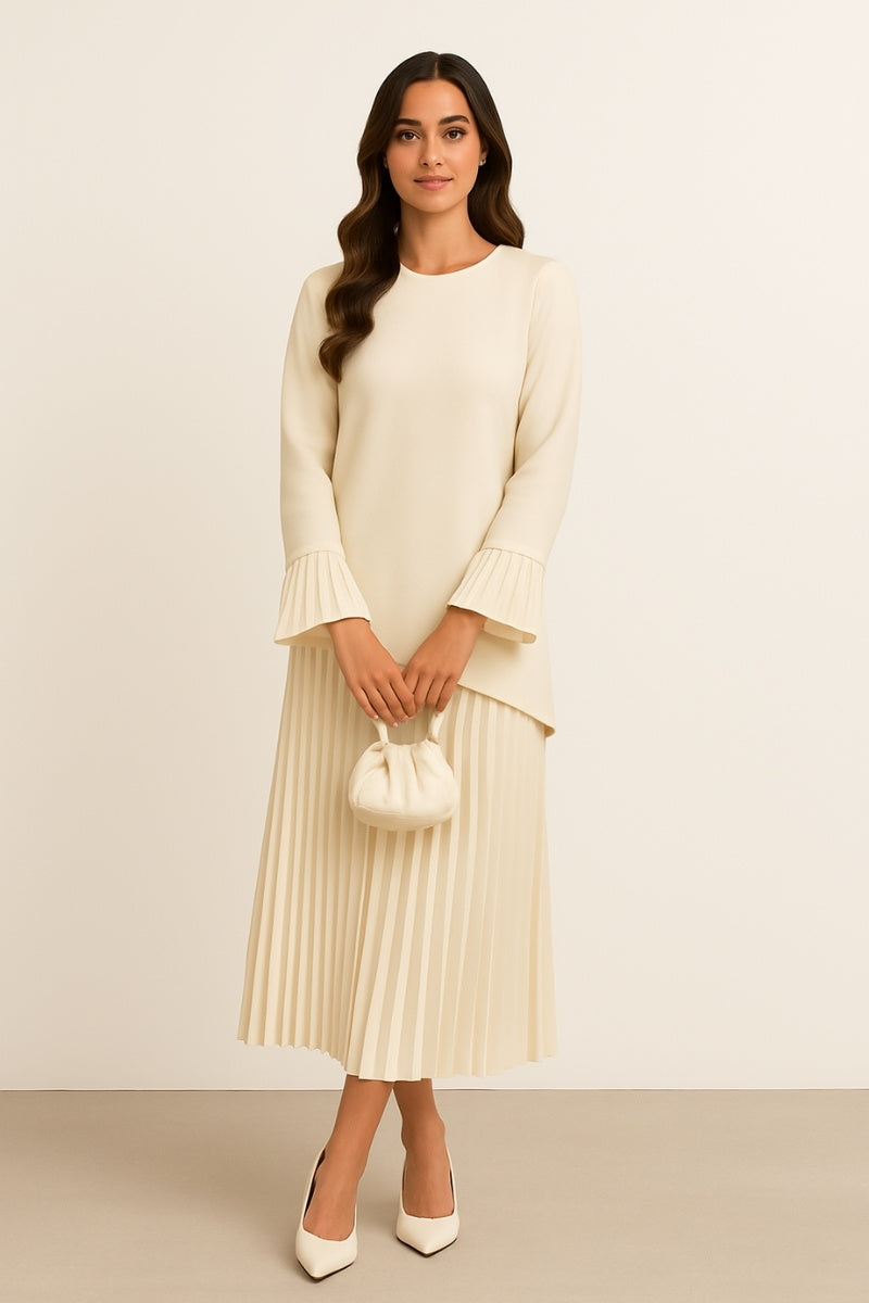 Pleated Elegance Co-Ord Set