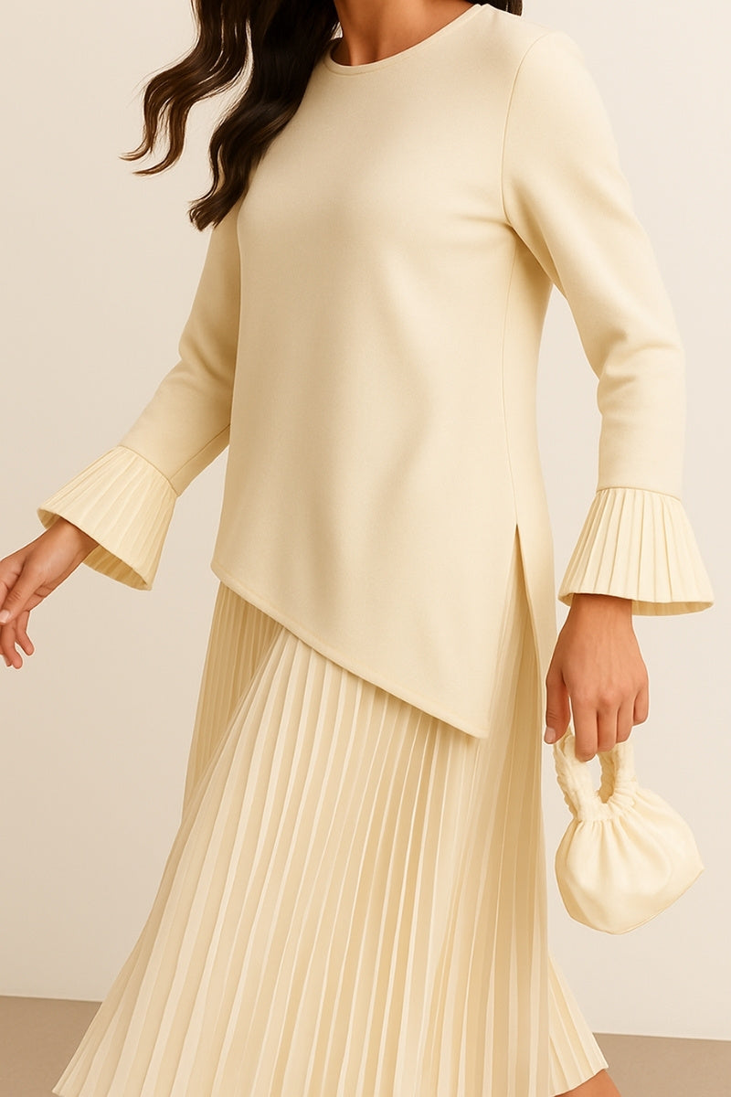 Pleated Elegance Co-Ord Set