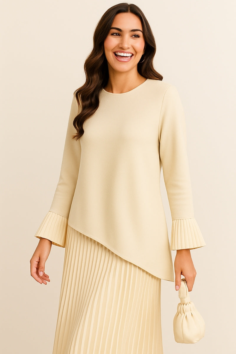 Pleated Elegance Co-Ord Set