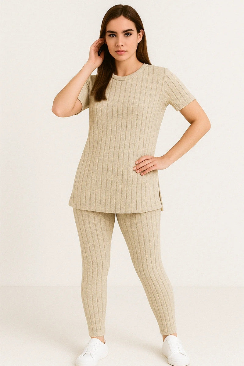 The Soft Knit Ribbed Set – 2-Piece Essential