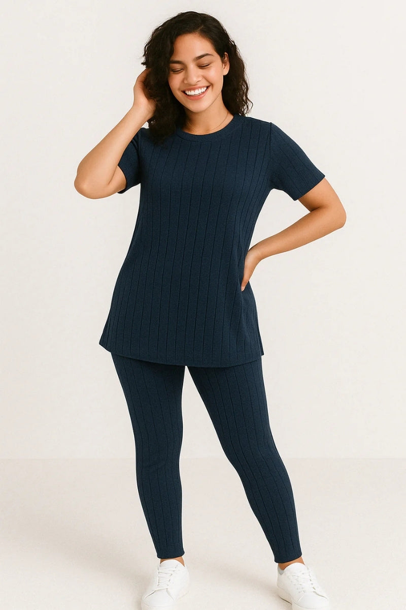 The Soft Knit Ribbed Set – 2-Piece Essential