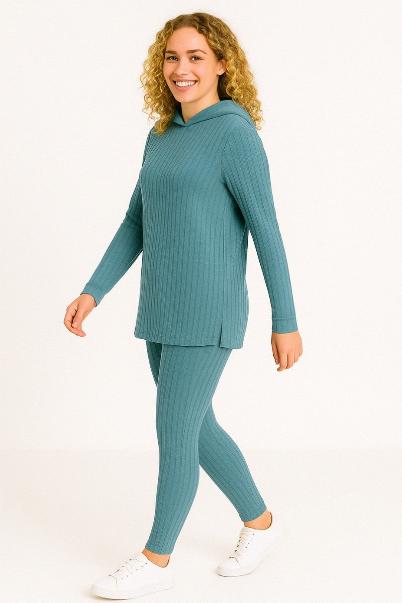 The Soft Ribbed Lounge Set