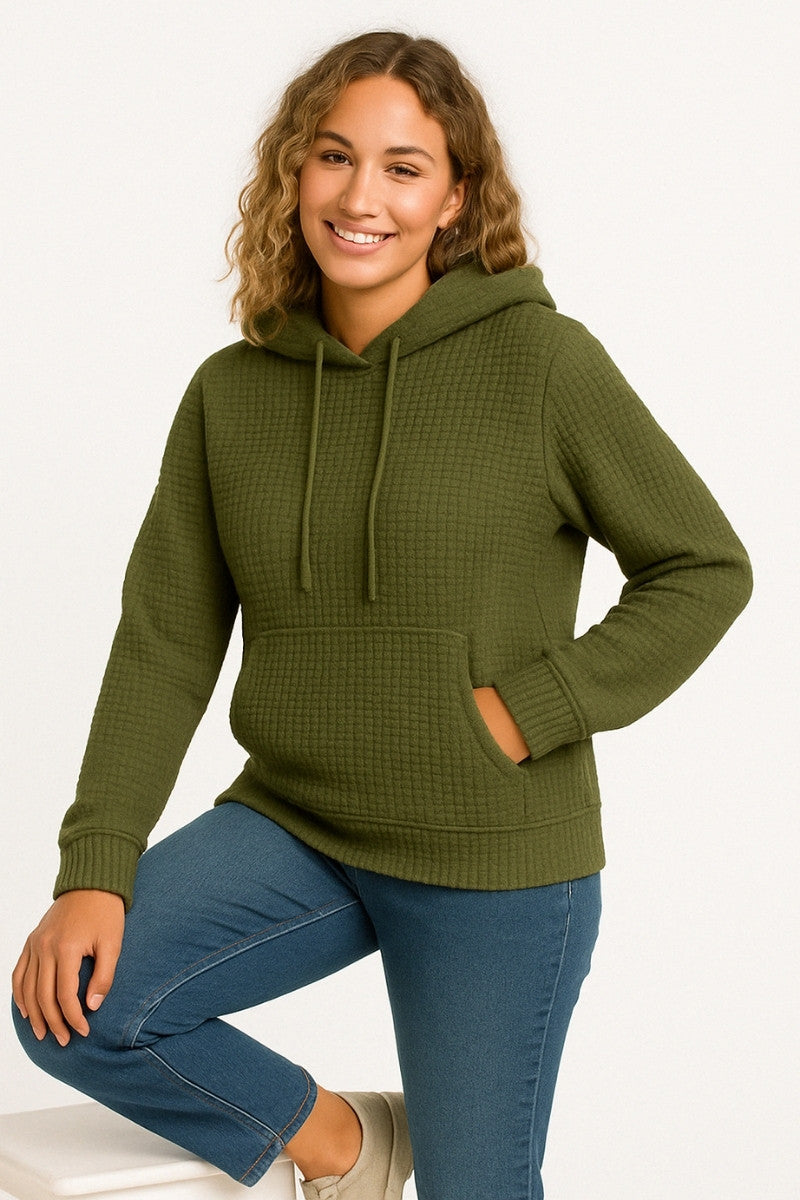 Waffle Fleece Hoodie