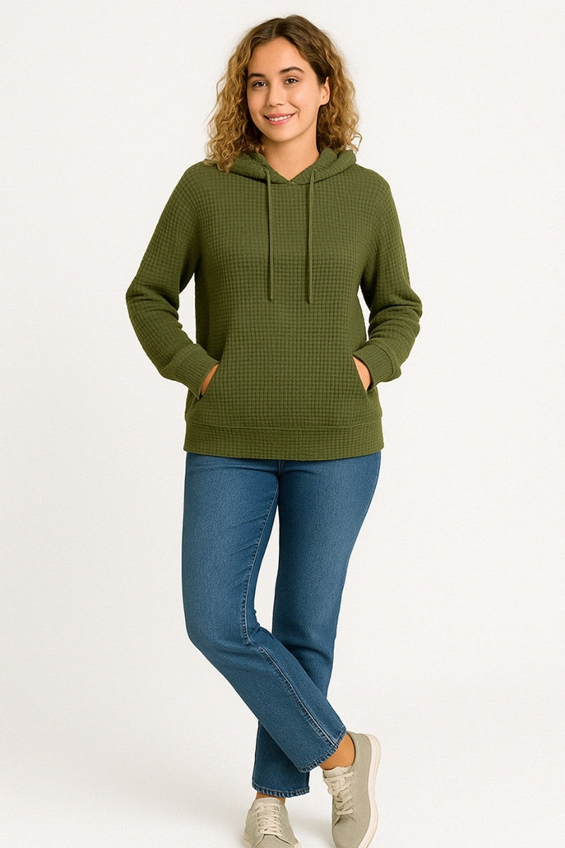 Waffle Fleece Hoodie