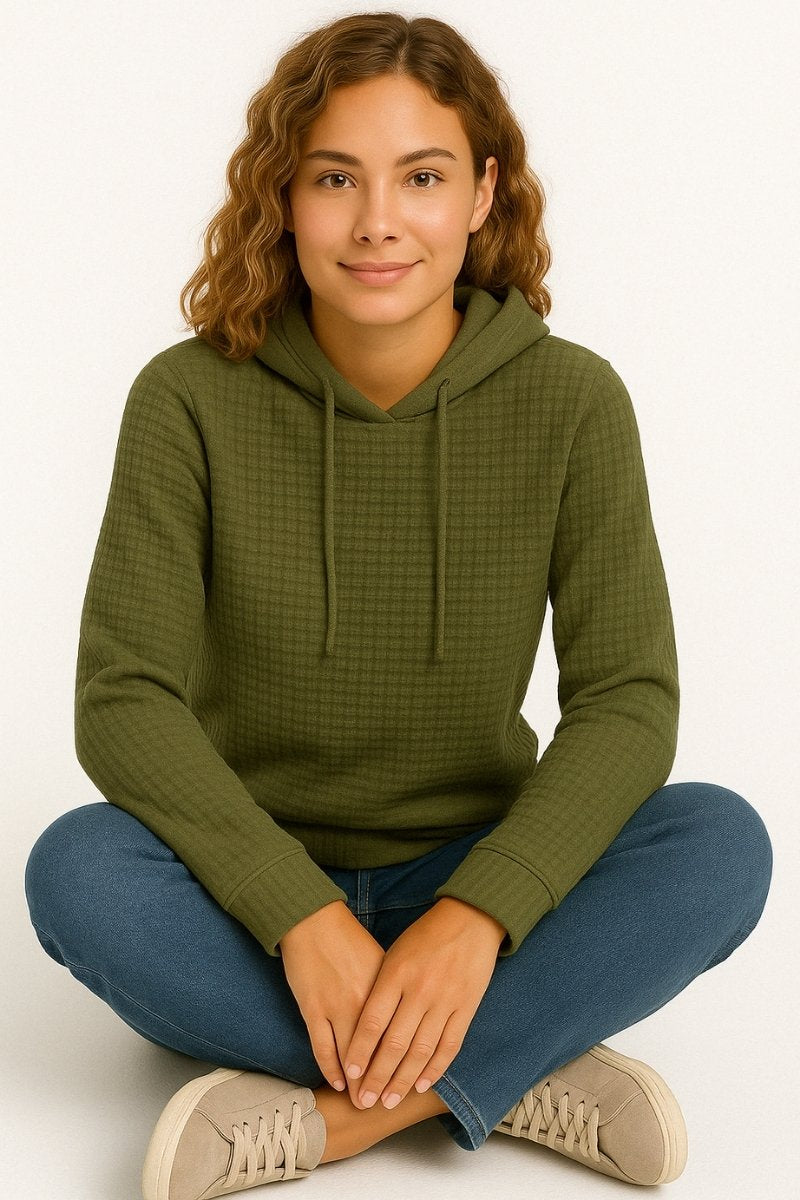 Waffle Fleece Hoodie
