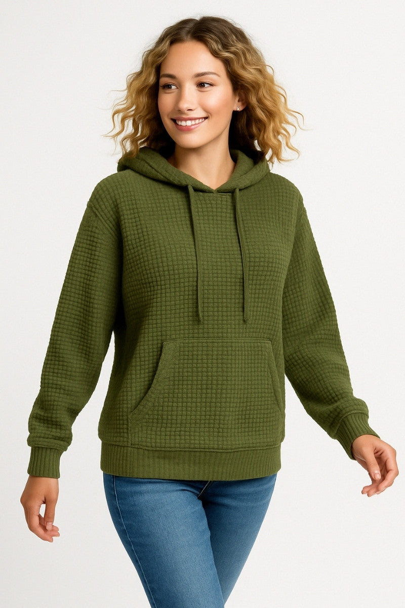 Waffle Fleece Hoodie