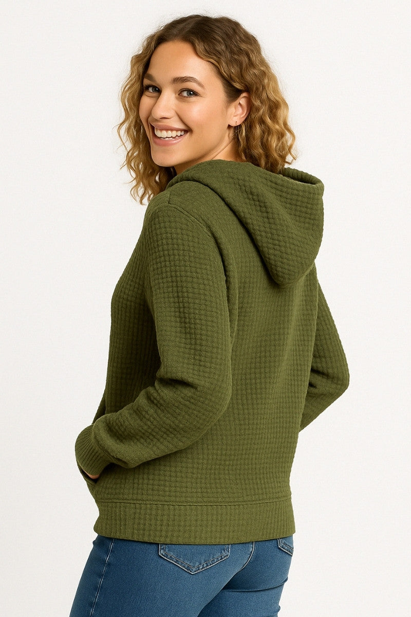 Waffle Fleece Hoodie