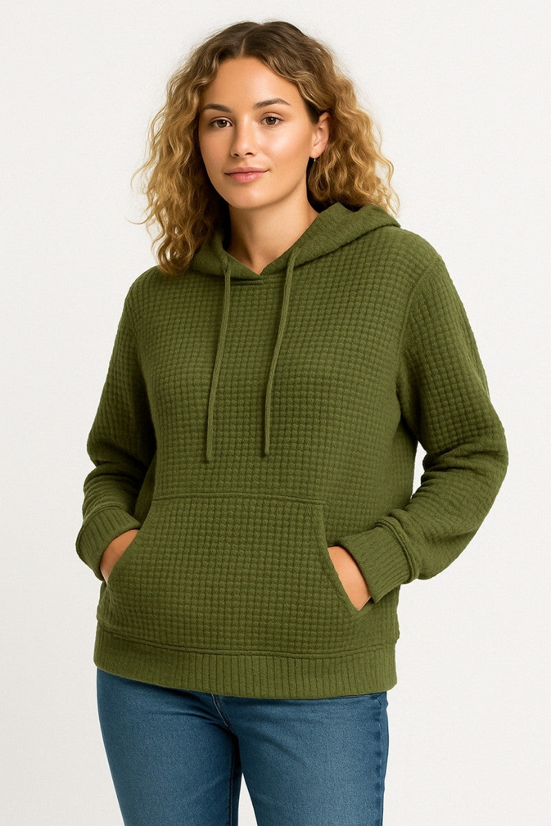 Waffle Fleece Hoodie